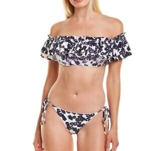 Rachel Roy Two Piece Ruffled String Bikini